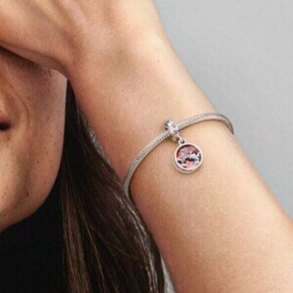 Pandora Disney Mickey Mouse & Minnie Mouse Love and Kisses Dangle Charm - Picture 6 of 6